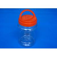 Buy cheap Round Shape PET Airtight Plastic Jars Colorful Cover Water Resistance product