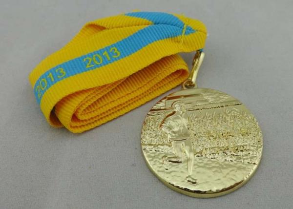 Buy cheap Gold Plated Ribbon Medals 3D from wholesalers