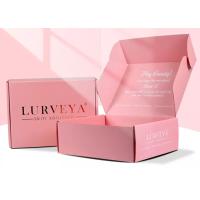 Buy cheap Oem CMYK printing Pink Cosmetic Paper Packaging Cosmetic Shipping Box product