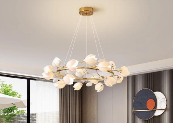Buy cheap Flower Big Chandelier Interior Designer Ceramic Pendant Lamp Home Decoration For Dinning Room from wholesalers