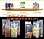 Reusable Stand up Zipper Pouch Aluminum Foil Bags, Square Bottom Coffee