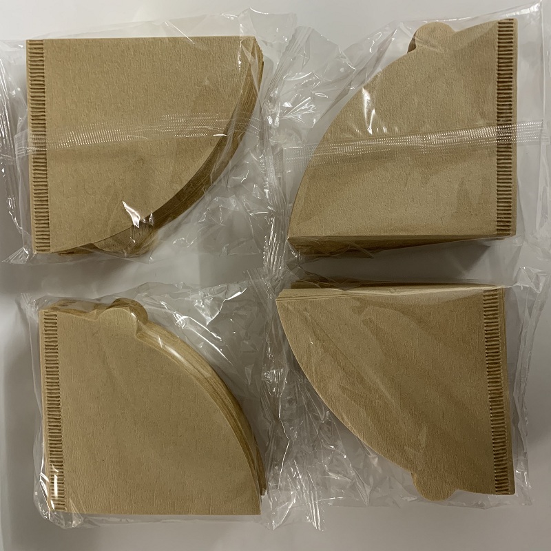 Cone Shaped Unbleached Natural Compostable Coffee Filters Paper Disposable V60 100PCS