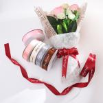 Spot flower packaging, ribbon, silk tape, polyester tape, printed English gift