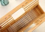 Ins Popular Women Charcoal Rattan Bamboo Clutch Bag , Open Closure Bamboo