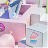 Buy cheap Pink Toddler Inflatable Soft Play Equipment Rainbow Kids Bouncer Set With Slide from wholesalers