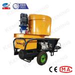 Screw Type Construction Plastering Equipment 7.5kw Cement Plastering Machine