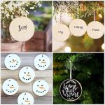 Wooden Gift Tag Round Shape With Hole