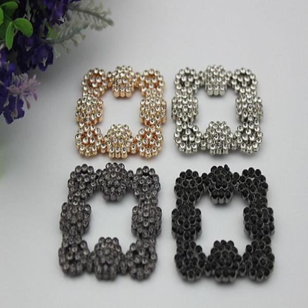 Buy cheap Exquisite workmanship fashion shoes accessories gold metal square buckles 45 mm from wholesalers