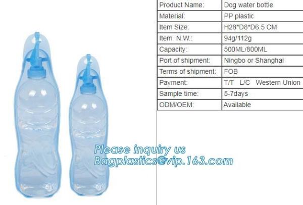 pet water feeder,Portable pet Dog Travel Water Bottle For Walking, Outdoor