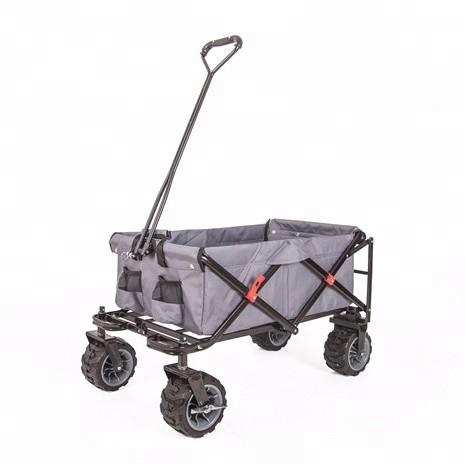 Buy cheap 80KG Large Capacity Collapsible Beach Wagon 8" PVC Wheel Rotates 360 Degree from wholesalers