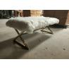 Buy cheap Firm Welding Velvet Dining Bench Seat 45cm Height from wholesalers