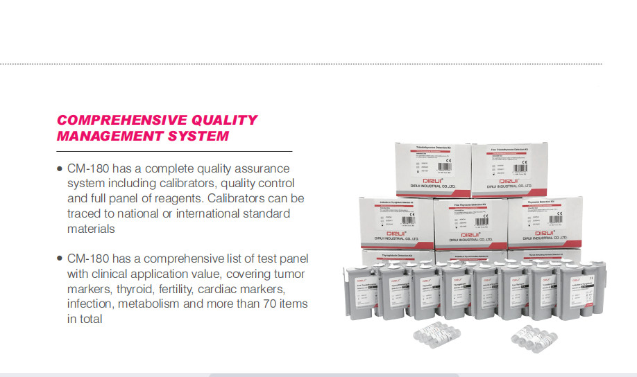 Clinical Chemiluminescence Immunoassay Machine Automated 180T/H