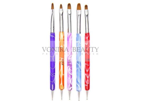 Buy cheap Dual Ended Acrylic Nail Design Brushes With UV Gel Rhinestone Nail Art Dotting Pen from wholesalers