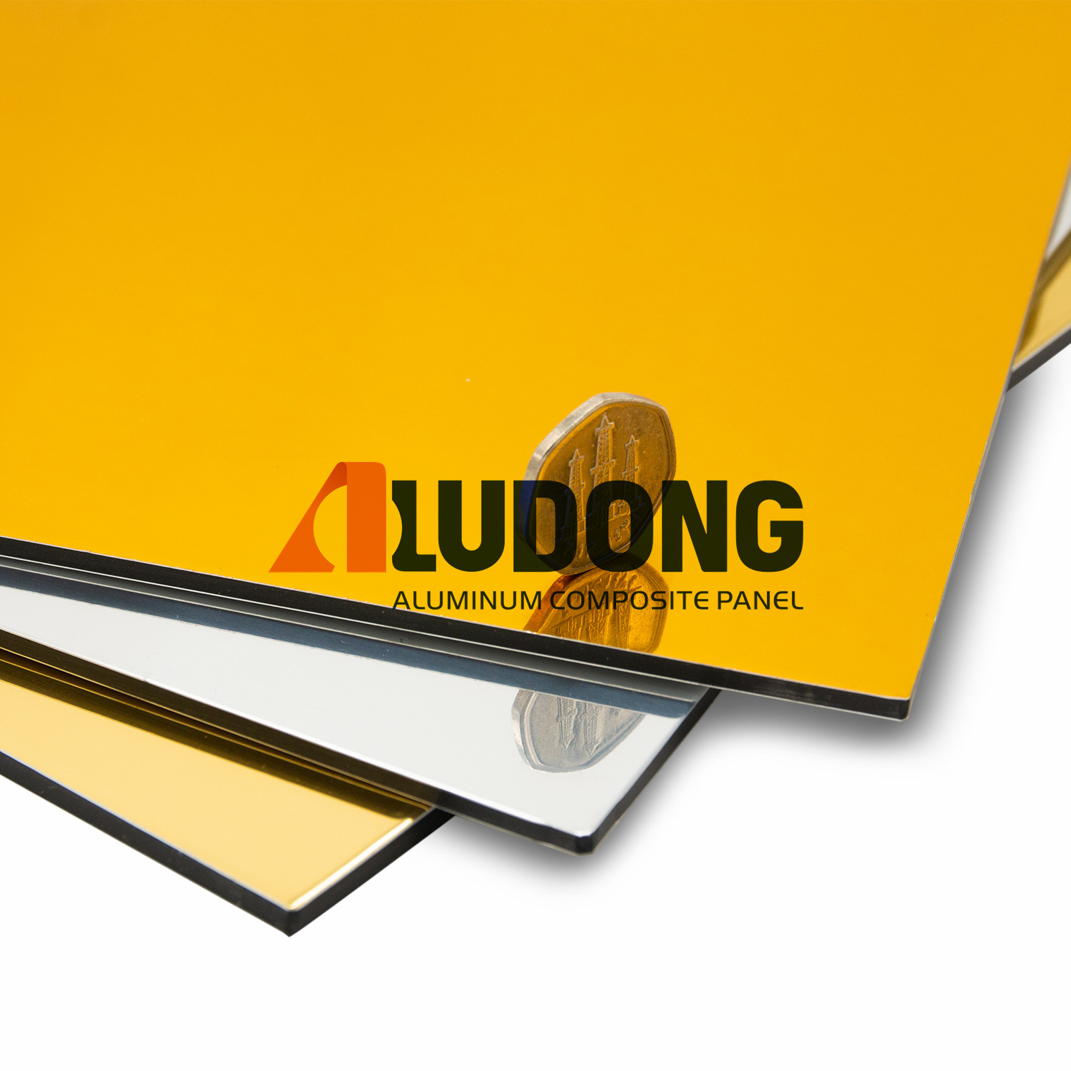 Mirror Finish Aluminum Composite Panel 3mm-6mm Thickness
