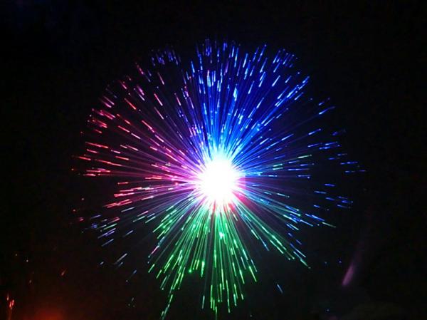 Colorful lights All over the sky star Small night light fiber fireworks flower
