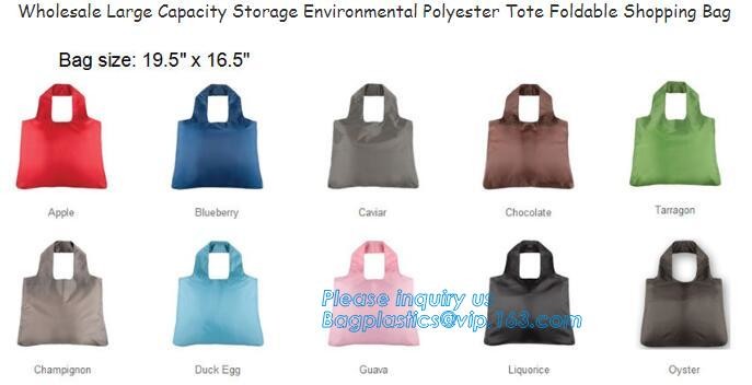 Nylon folding pocket foldable polyester shopping bag,Fashionable 420D Custom Logo Polyester Drawstring Bag bagease pack