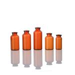 Bulk 25ml Clear Tubular Glass Vials With Rubber Stopper Silk Screen Printing