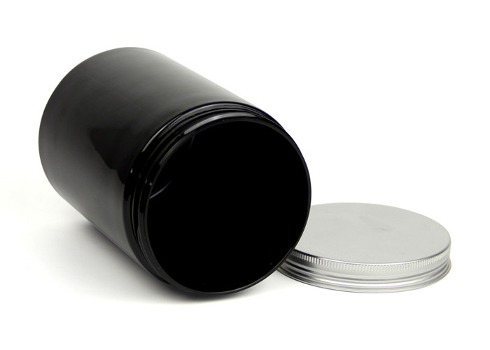 Round Clear Packaging Tubes , Screwing Pet Hard Light Tight Plastic Container