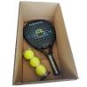 Buy cheap Paddel Racket Carbon Fiber Surface Flex Foam Core Beach Tennis Racquets Padel 38mm from wholesalers