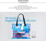 lady woman cosmetic PVC handbag, Fashion Clear Plastic PVC Handbags for Women,