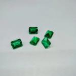 7*9mm Octagon Emerald Cut Green Synthetic Emerald Stone Forever One Color