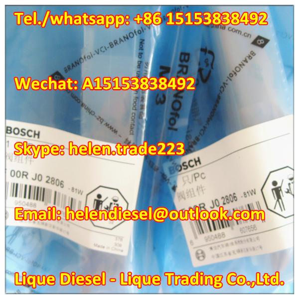 100% original BOSCH Valve F 00R J02 806 , F00RJ02806 , Exchange F00RJ01704 , F