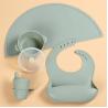 Buy cheap Silicone Baby 240 deg Suction Feeding Set With Plate Bowl Cutlery Placemat from wholesalers
