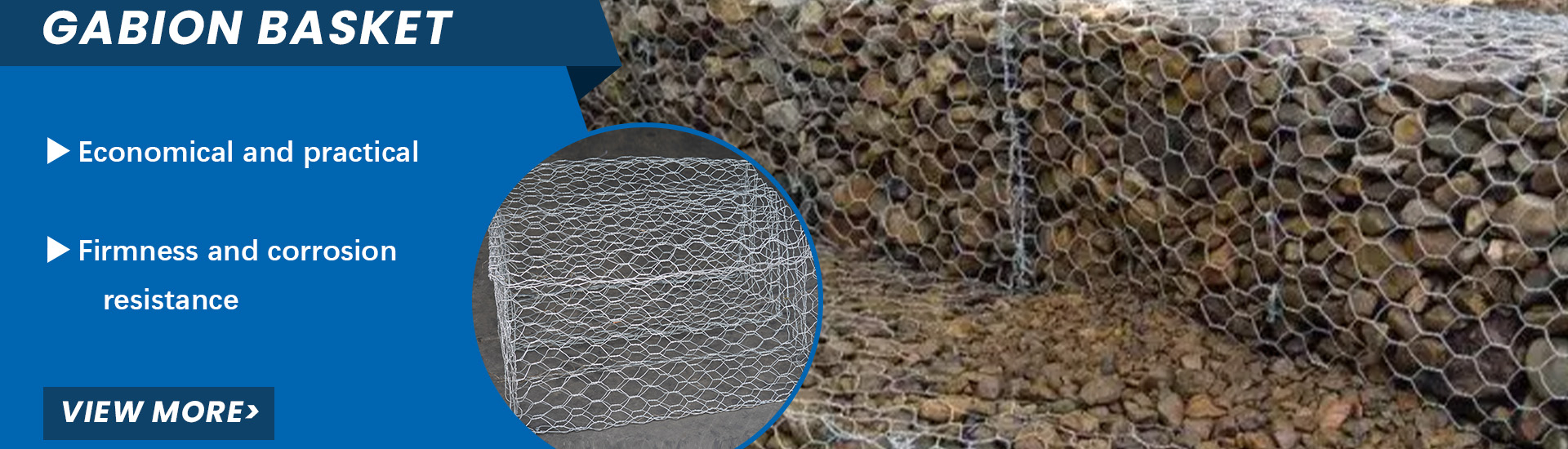 UV Resistant PVC Coated 2*1*1m Gabion Boxes for Strong and Durable Retaining Wall