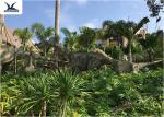 Silicon Outdoor Dinosaur For Jurassic Theme Park / Large Animal Lawn Ornaments