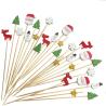Buy cheap Hot Sale Handmade Bamboo Cocktail Picks Fancy Colorful Rose Picks for Wedding from wholesalers