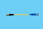 Yellow LSZH cable LC Loopback single-mode Fiber Optic Patch Cord