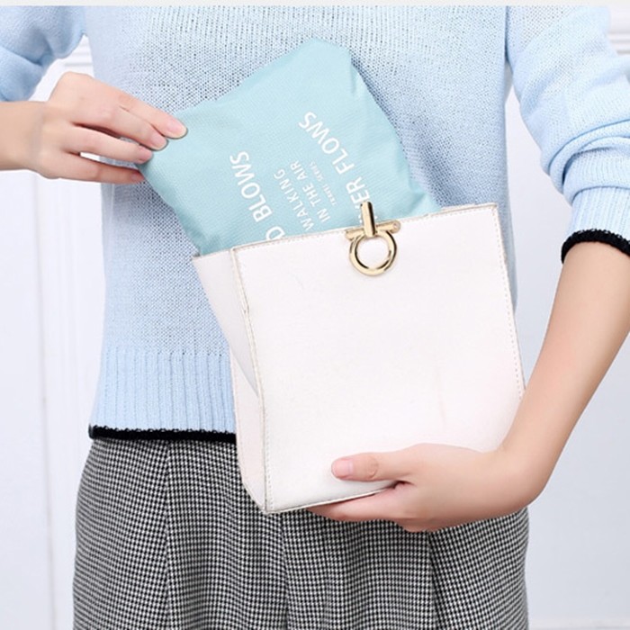 Rope Handle Reusable Tote Bags Custom 420D Polyester Foldable Shopping Bag