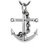 Buy cheap Sterling Silver Maritime Anchor Amulet Pendant with 925 Silver Wheat Chain Necklace(N6030806) from wholesalers