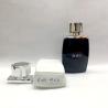 Buy cheap Flat Square 25ml Black White Perfume Bottle With Flower Shape Cap from wholesalers