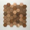 Buy cheap Hot sale Bronze Cooper Brass Metallic Stainless Steel Hexagon Mosaic Tile For Wall and Backsplash from wholesalers