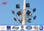 Outside Parking Lot Bitumen High Mast Tower 3mm 25m with Round Lamp Panel