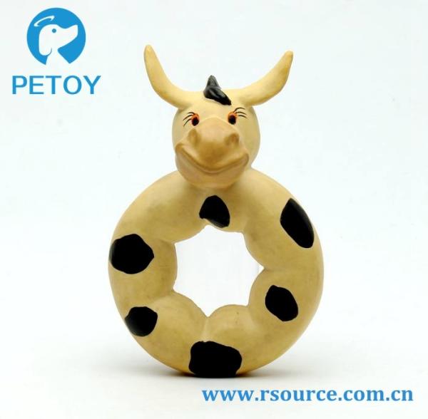 Buy cheap Latex Cow pet chewing eco-friendly pet grind durable dog joy durable from wholesalers