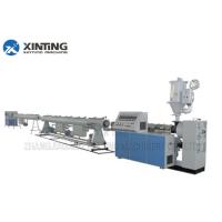 Buy cheap 16-630mm Plastic PE Pipe Making Machine , Single Screw Pipe Extrusion Line product