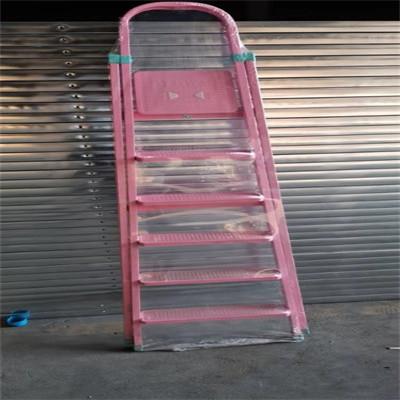 Buy cheap Foldable Carbon Steel Hand Truck White 6 Steps Pink Color from wholesalers