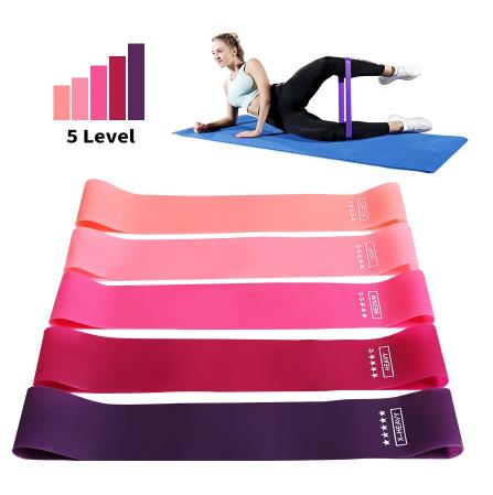 Exercise Gym Strength Training Resistance Bands Sport Rubber Fitness Mini Bands