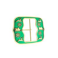 Buy cheap Translucent Enamel Color Santa Claus Christmas Belt Buckle Gold Zinc Alloy Die product