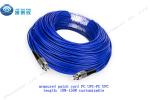 Length customized Armored FC UPC Fiber Optic Patch Cable CATV / VIDEO
