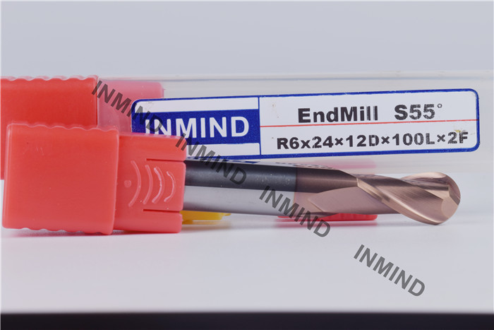 12 mm AOL 100 mm Ball End Milling Cutter , High Precision Milling Cutting Tools