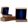 Buy cheap Handmade Luxury LED Jewelry Box for Custom Plastic Spray Painted Square Necklace Ring from wholesalers