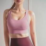 7 Colors Nuls Sexy Women Sports Bra Traceless Buckle Back Shock Absorber Crop