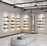 Beautiful Shoe Store Display Shelves / High Heel Shoe Rack Wall Mounted