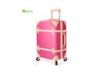 Buy cheap Double Spinner  ABS Hard Shell Cabin Case Pink With Binding Belts from wholesalers