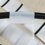 20*22mm Cable Adhesive Label 1mil White Gloss Transparent Water Resistant