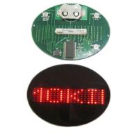 Buy cheap Flashing LED name badge display panel red and blue product