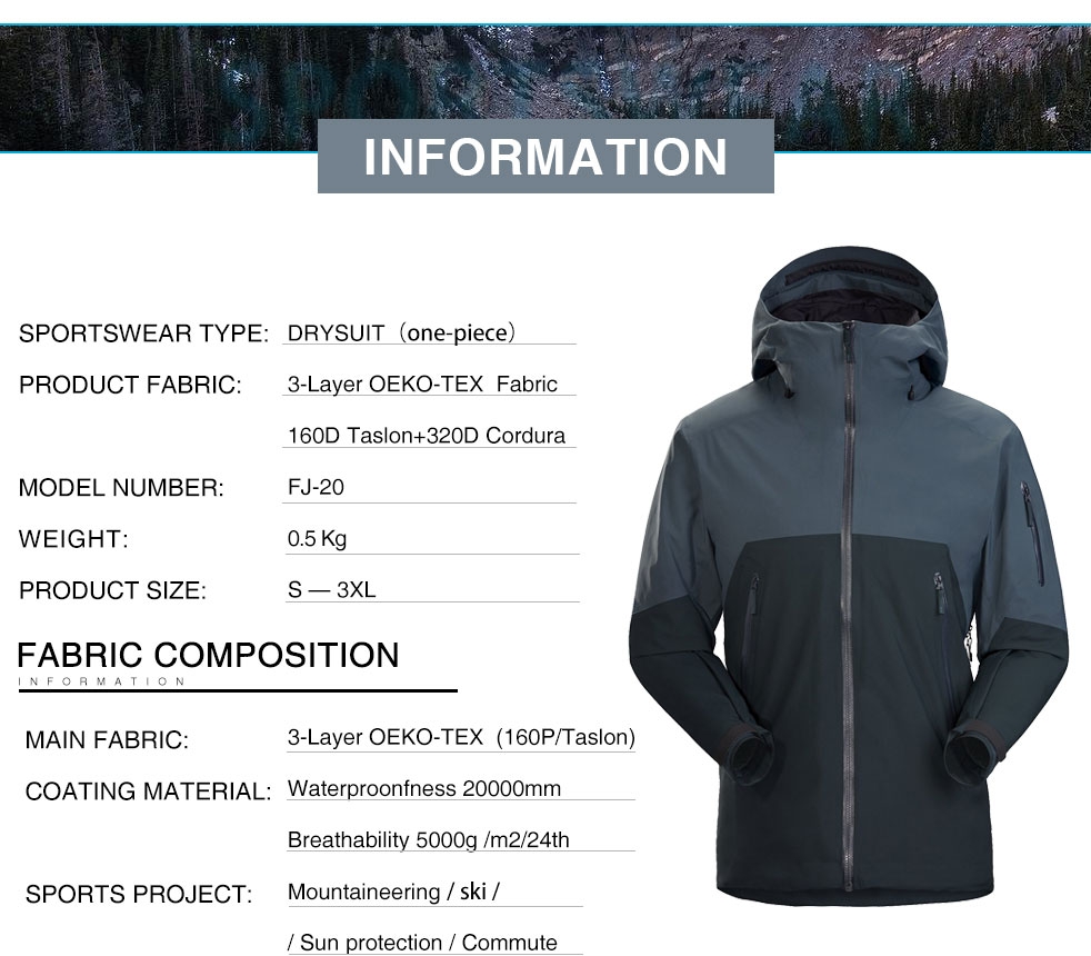 Running Hiking Rain Jacket Men Mountain Outdoor Waterproof Hooded Jacket
